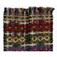 Multicolored Vintage Turkish Kilim. Bed, Floor, Sofa Cover or Wall Hanging. 3 x 4.6 Ft (90 x 140 cm)