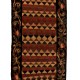 Bessarabian Vintage Hand-Woven Wool Kilim, Unique Floral Pattern Runner Kilim from Moldova. 3 x 12.4 Ft (90 x 375 cm)