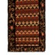Bessarabian Vintage Hand-Woven Wool Kilim, Unique Floral Pattern Runner Kilim from Moldova. 3 x 12.4 Ft (90 x 375 cm)