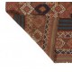Striped Vintage Hand Woven Wool Kilim Rug from Central Anatolia / Turkey. 3.2 x 4.9 Ft (97 x 148 cm)