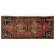 Vintage Turkish Handmade Accent Rug with Medallion Design. 3.3 x 7.3 Ft (100 x 220 cm)