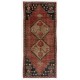 Vintage Turkish Handmade Accent Rug with Medallion Design. 3.3 x 7.3 Ft (100 x 220 cm)