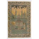 Vintage Handmade Prayer Rug from Konya / Turkey, Inscribed as MEVLANA Rumi, Poet. 3.5 x 5.4 Ft (105 x 164 cm)