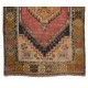 One of a Kind Tribal Oriental Rug, Vintage Handmade Turkish Carpet. 3.5 x 6 Ft (106 x 183 cm)