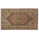 Traditional Oriental Wool Rug from 1960's, Hand-Knotted Turkish Village Carpet. 3.7 x 5.8 Ft (110 x 175 cm)