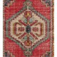 Traditional Oriental Wool Rug from 1960's, Multicolor Hand-Knotted Turkish Village Carpet. 3.7 x 6 Ft (112 x 182 cm)