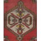 One-of-a-Kind Vintage Handmade Turkish Village Accent Rug, Circa 1960. 3.8 x 6 Ft (115 x 181 cm)