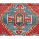 Hand-Knotted Vintage Caucasian Kazak Rug Made of Wool. 3.8 x 6.2 Ft (115 x 186 cm)