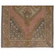Traditional Oriental Wool Rug from 1960's, Hand-Knotted Turkish Village Carpet. 3.8 x 6.2 Ft (115 x 187 cm)