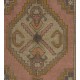 Traditional Oriental Wool Rug from 1960's, Hand-Knotted Turkish Village Carpet. 3.8 x 6.2 Ft (115 x 187 cm)
