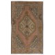 Traditional Oriental Wool Rug from 1960's, Hand-Knotted Turkish Village Carpet. 3.8 x 6.2 Ft (115 x 187 cm)