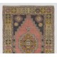 Vintage Handmade Oriental Rug, Traditional Turkish Carpet. 3.9 x 7 Ft (116 x 215 cm)