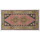 Vintage Handmade Oriental Rug, Traditional Turkish Carpet. 3.9 x 7 Ft (116 x 215 cm)