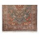 Art Silk Antique Anatolian Hunting Rug. 3.9 x 6 Ft (117 x 180 cm)