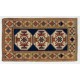 Hand-Knotted Vintage Caucasian Kazak Rug, 100% Wool. 4 x 6.8 Ft (120 x 207 cm)