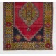 Traditional Handmade Turkish Rug, Mid-Century Oriental Wool Carpet. 4 x 7.7 Ft (120 x 234 cm)
