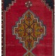 Traditional Handmade Turkish Rug, Mid-Century Oriental Wool Carpet. 4 x 7.7 Ft (120 x 234 cm)