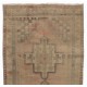 Authentic Handmade Vintage Turkish Tribal Rug with Geometric Detail. 4 x 8.2 Ft (120 x 247 cm)