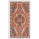 Traditional Handmade Turkish Rug, Mid-Century Oriental Wool Carpet. 4 x 7.2 Ft (123 x 217 cm)