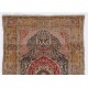 Antique Turkish / Kayseri Silk Rug. 4 x 6 Ft (124 x 180 cm)
