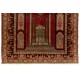 Semi Antique Handmade Central Anatolian Prayer Rug, 100% Wool. 4.3 x 6 Ft (130 x 182 cm)