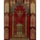 Semi Antique Handmade Central Anatolian Prayer Rug, 100% Wool. 4.3 x 6 Ft (130 x 182 cm)