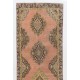Turkish Runner Rug, Authentic Vintage Handmade Hallway Runner. 4.3 x 13.4 Ft (130 x 407 cm)
