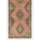 Turkish Runner Rug, Authentic Vintage Handmade Hallway Runner. 4.3 x 13.4 Ft (130 x 407 cm)