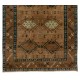 Turkish Village Rug, Handmade Vintage Carpet, All Wool. 4.4 x 7 Ft (132 x 212 cm)