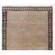 Traditional Handmade Turkish Rug, Unique Vintage Wool Carpet. 4.4 x 7.6 Ft (133 x 231 cm)