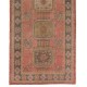 Vintage Turkish Runner Rug, Traditional Handmade Hallway Runner. 4.4 x 11.2 Ft (133 x 340 cm)
