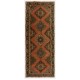 Vintage Turkish Runner Rug, Traditional Handmade Hallway Runner. 4.5 x 11.7 Ft (135 x 355 cm)