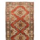 Handmade Turkish Corridor Rug, Vintage Hallway Runner. 4.5 x 11.8 Ft (135 x 357 cm)