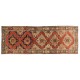 Handmade Turkish Corridor Rug, Vintage Hallway Runner. 4.5 x 11.8 Ft (135 x 357 cm)