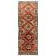 Handmade Turkish Corridor Rug, Vintage Hallway Runner. 4.5 x 11.8 Ft (135 x 357 cm)