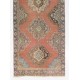 Central Anatolian Corridor Rug, Vintage Handmade Hallway Runner. 4.5 x 13 Ft (136 x 396 cm)