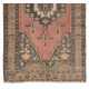 One-of-a-Kind Mid-Century Handmade Turkish Oriental Rug for Traditional Interiors. 100% Wool. 4.5 x 8.4 Ft (137 x 255 cm)