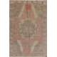 One-of-a-Kind 1960s Handmade Turkish Oriental Rug, 100% Wool. 4.6 x 7.5 Ft (140 x 228 cm)