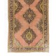 Central Anatolian Corridor Rug, Vintage Handmade Hallway Runner. 4.6 x 12 Ft (140 x 368 cm)