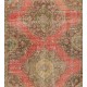 Tribal Style Central Anatolian Corridor Rug, Vintage Handmade Hallway Runner. 4.6 x 12.4 Ft (140 x 375 cm)