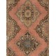 Turkish Runner Rug, Authentic Vintage Handmade Hallway Runner. 4.6 x 12.5 Ft (140 x 380 cm)