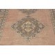 Oriental Carpet from 1960's, Handmade Turkish Rug in Red, Brown and Beige Colors. 4.8 x 10.4 Ft (144 x 316 cm)