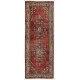Turkish Runner Rug, Authentic Vintage Handmade Hallway Runner. 4.8 x 12.2 Ft (144 x 370 cm)