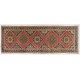 Tribal Style Central Anatolian Corridor Rug, Vintage Handmade Hallway Runner. 4.8 x 12.9 Ft (144 x 392 cm)