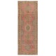 Vintage Turkish Village Runner Rug, Traditional Handmade Hallway Runner. 4.8 x 12.7 Ft (145 x 385 cm)