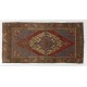 Handmade Turkish Old Rug, 100% Wool Living Room Rug. 4.9 x 9.4 Ft (147 x 284 cm)