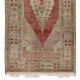 Traditional Vintage Handmade Turkish Rug with Tribal Style, 100% Wool. 4.9 x 9.8 Ft (147 x 297 cm)