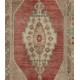 Traditional Vintage Handmade Turkish Rug with Tribal Style, 100% Wool. 4.9 x 9.8 Ft (147 x 297 cm)