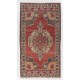 Handmade Turkish Cappadocia Old Rug, 100% Wool. 4.9 x 5.6 Ft (148 x 170 cm)