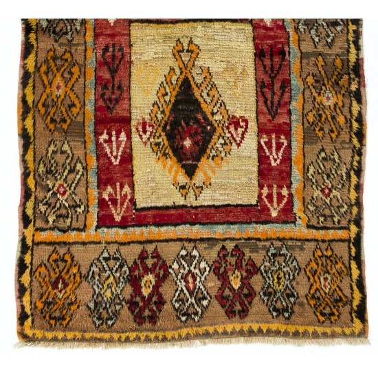 Rare Antique Turkish Wool. 4.9 x 8.7 Ft (148 x 265 cm)